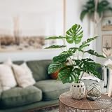 Sour Lemon 28 Inch Monstera Palm Tree Artificial Plant with Pot view 5