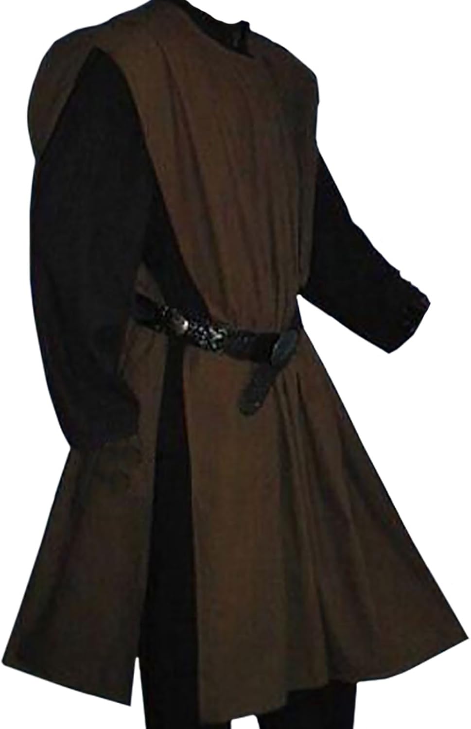 Waffen Skirt Tunic Knight Knight Combat Cotton Linen 1491 Dark Brown, Multicoloured