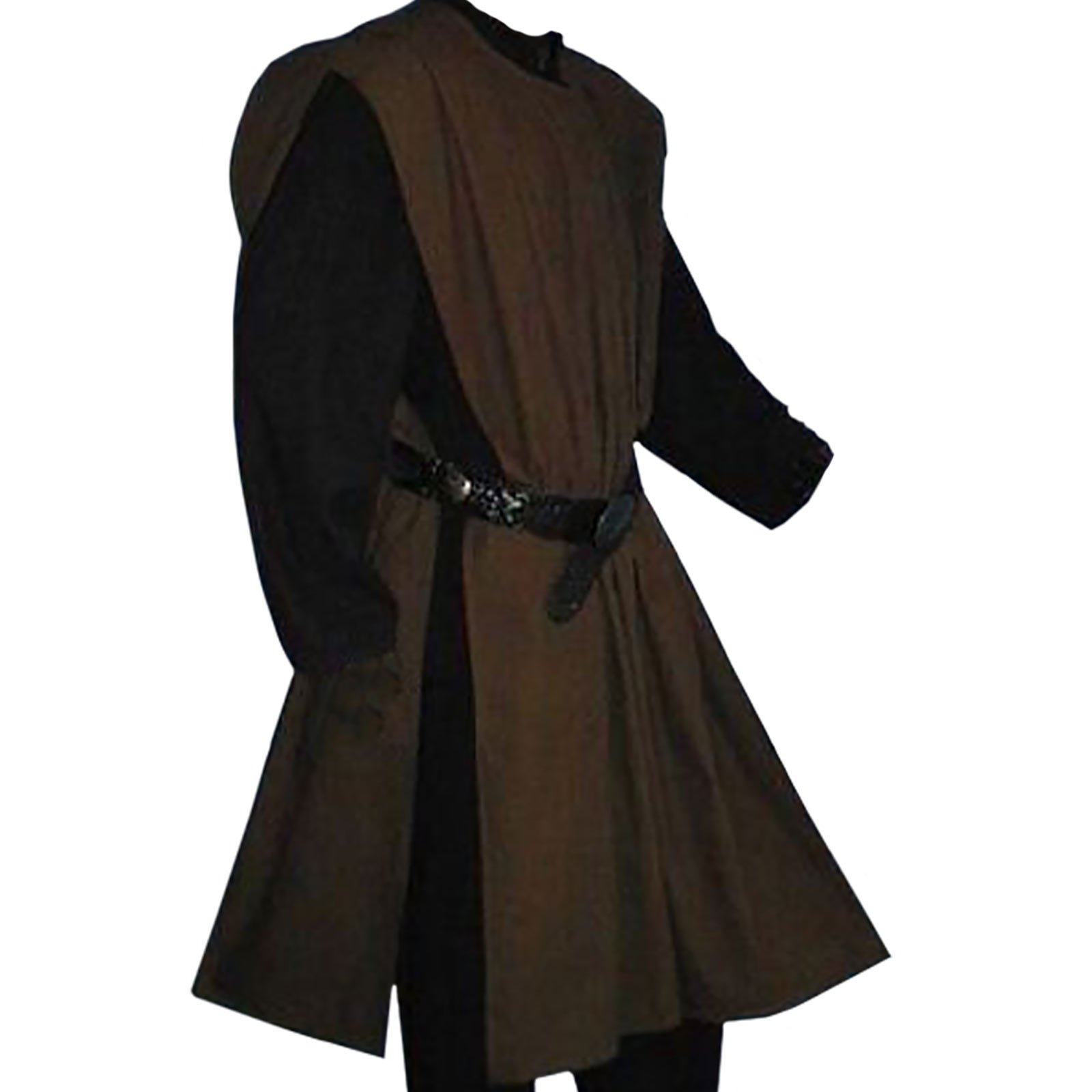 Waffen Skirt Tunic Knight Knight Combat Cotton Linen 1491 Dark Brown