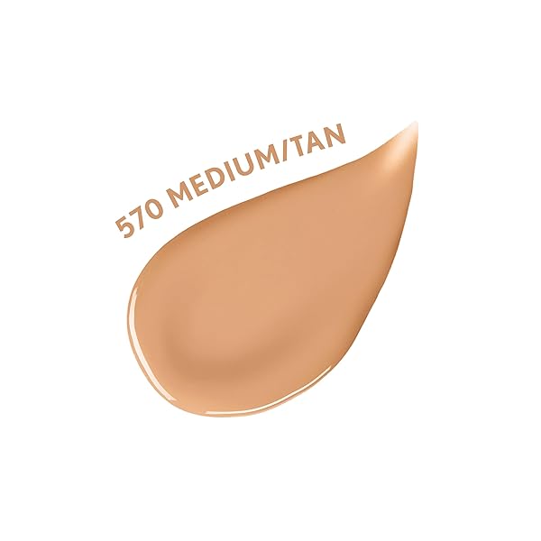 COVERGIRL CLEAN FRESH NOURISHING SKIN TINT, 570 MEDIUM/TAN, LIQUID FOUNDATION, DEWY FINISH, INFUSED WITH COCONUT & ALOE, VEGAN FORMULA