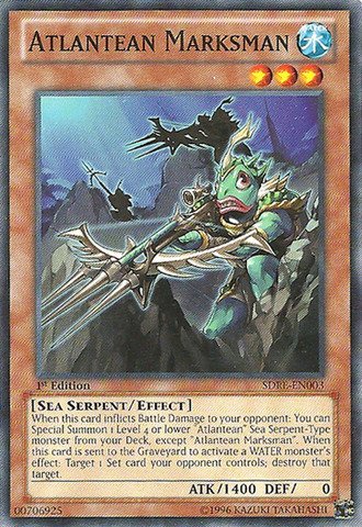 Yu-Gi-Oh! - Atlantean Marksman (SDRE-EN003) - Structure Deck: Realm of the Sea Emperor - 1st Edition - Common