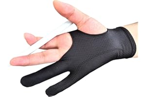 Anti-Touch Glove - Two-Finger Artist Glove for Right Hand and Left Hand - Digital Art GraphicTablet Gloves Good for Right and