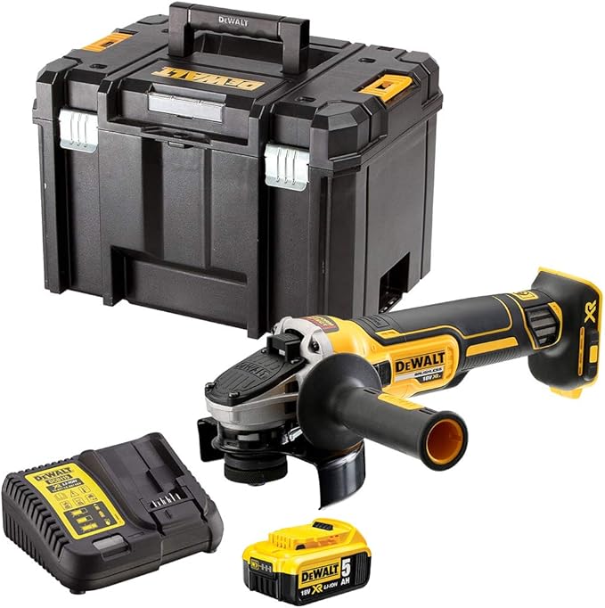 DeWalt DCG405N 18V Brushless 125mm Angle Grinder with 1 x 5.0Ah Battery