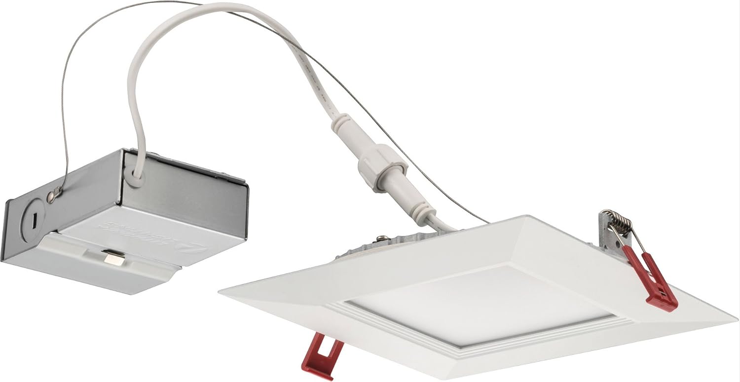 Best 3 In. Square White Recessed Led Gimbal Lighting Kit