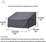 F&J Outdoors Garden Sofa Covers 3 Seater Waterproof PU Coated Rip-stop view 3