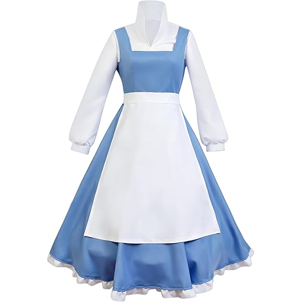 belle cosplay blue dress Womens Adult Belle Blue Costume Dress XL Blue/White Disguise