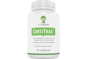 VitaMonk CortiTrax Natural Cortisol Blocker - Doctor Formulated Cortisol Manager, Cortisol Support & Cortisol Reducer (Already Within Normal Ranges)- 60 Capsule Cortisol Supplement