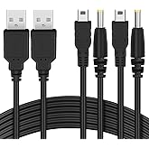 FunTurbo PSP Charger Cable, PlayStation Portable Charger PSP Power Cord for Charging Sony PSP 1000 2000 3000 USB Data Cable &