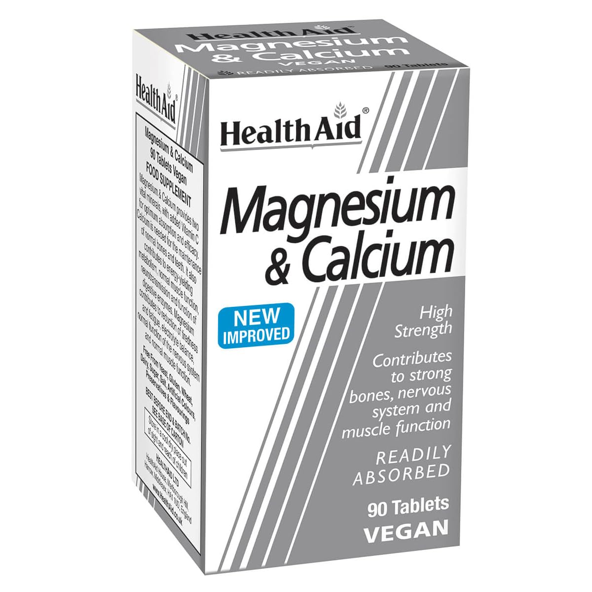 HealthAid Magnesium & Calcium - 90 Tablets