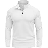 KINSWT Mens UPF 50+ Sun Shirt Long Sleeve 1/4 Zip SPF UV Protection Lightweight Quick Dry Quarter Zip Golf Shirt