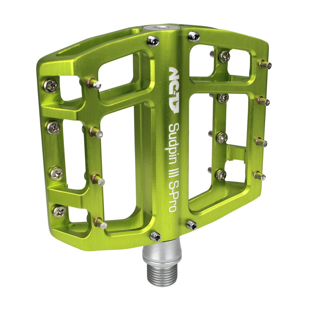 NC 17 Sudpin III S-Pro Aluminum Platform Pedals / Bicycle pedals MTB and BMX / optimized for Dirt and Freeride style / reduced height on 15 mm