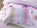 MarCielo 2 Piece Kids Bedspread Quilts Set Throw Blanket for Teens Girls Bed Printed Bedding Coverlet, Twin Size, Purple Floral Striped (Twin)