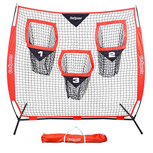 GoSports Football Trainer Throwing Net Choose Between 8 ft x 8 ft or