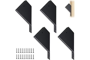 CDFYJHFDQ 4 Pcs Pergola Bracket, 45 Degree Angle Bracket2“x 4”(Actual:1.6"x 3.6"), Angle Support Bracket with Drainage Holes for Pergola, Garage, Treehouse, Deck, Lawn, Log Cabin, Patio, Provides Firm Support.