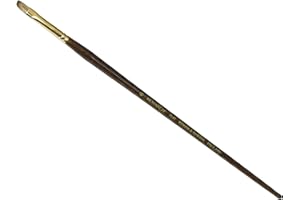 Winsor & Newton Monarch Flat Long Handle Brush, Size 6