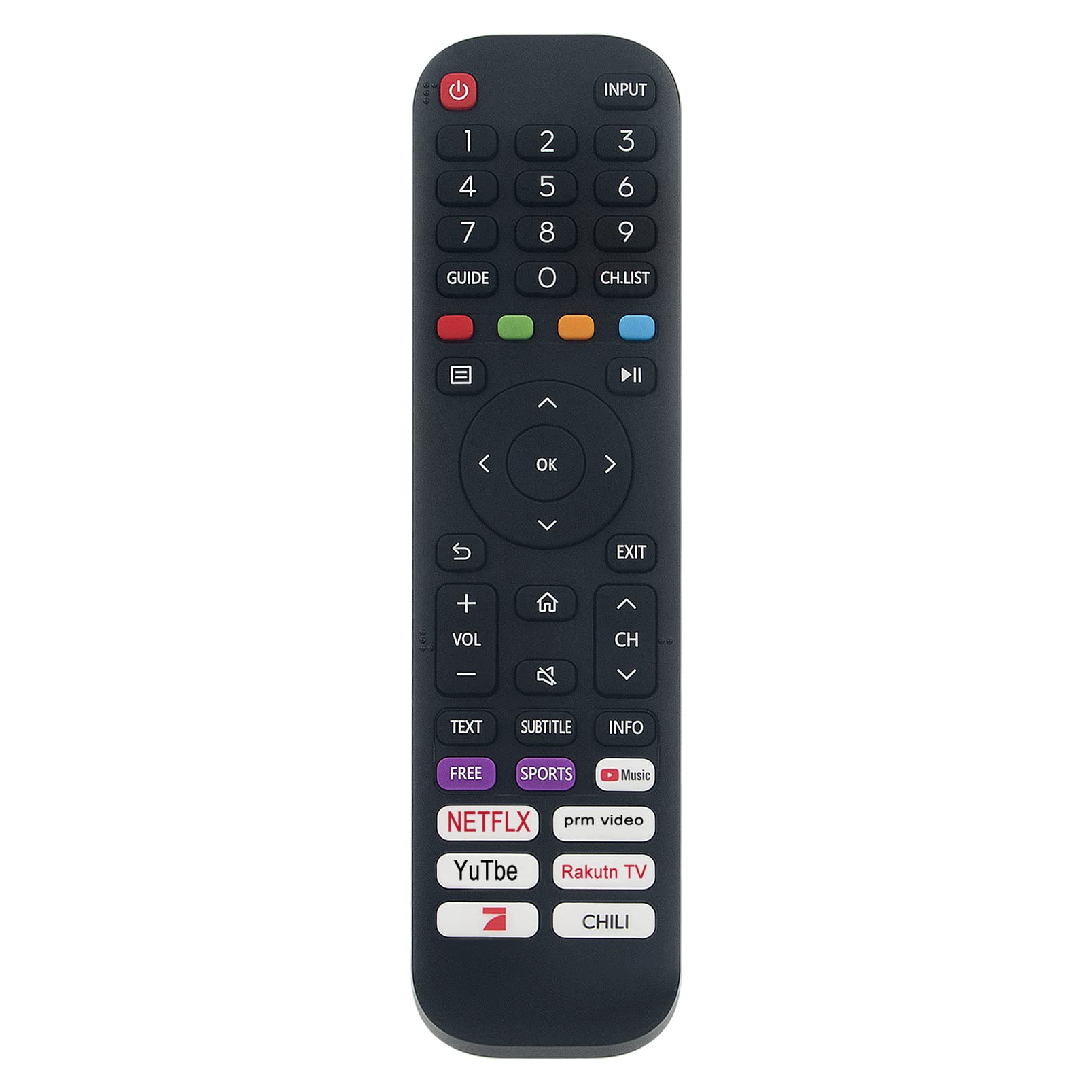 ALLIMITY EN2AL30H Replace Remote Control fit for Hisense 40A4BG 32A4FG 40A4FG 40A4EG 32A4EG 32A4DG 40A4DG 32A4BG A4BG A4FG 4EG A4DG HD DLED Smart TV