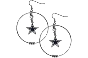 Siskiyou Sports NFL 2-Inch Hoop Earrings