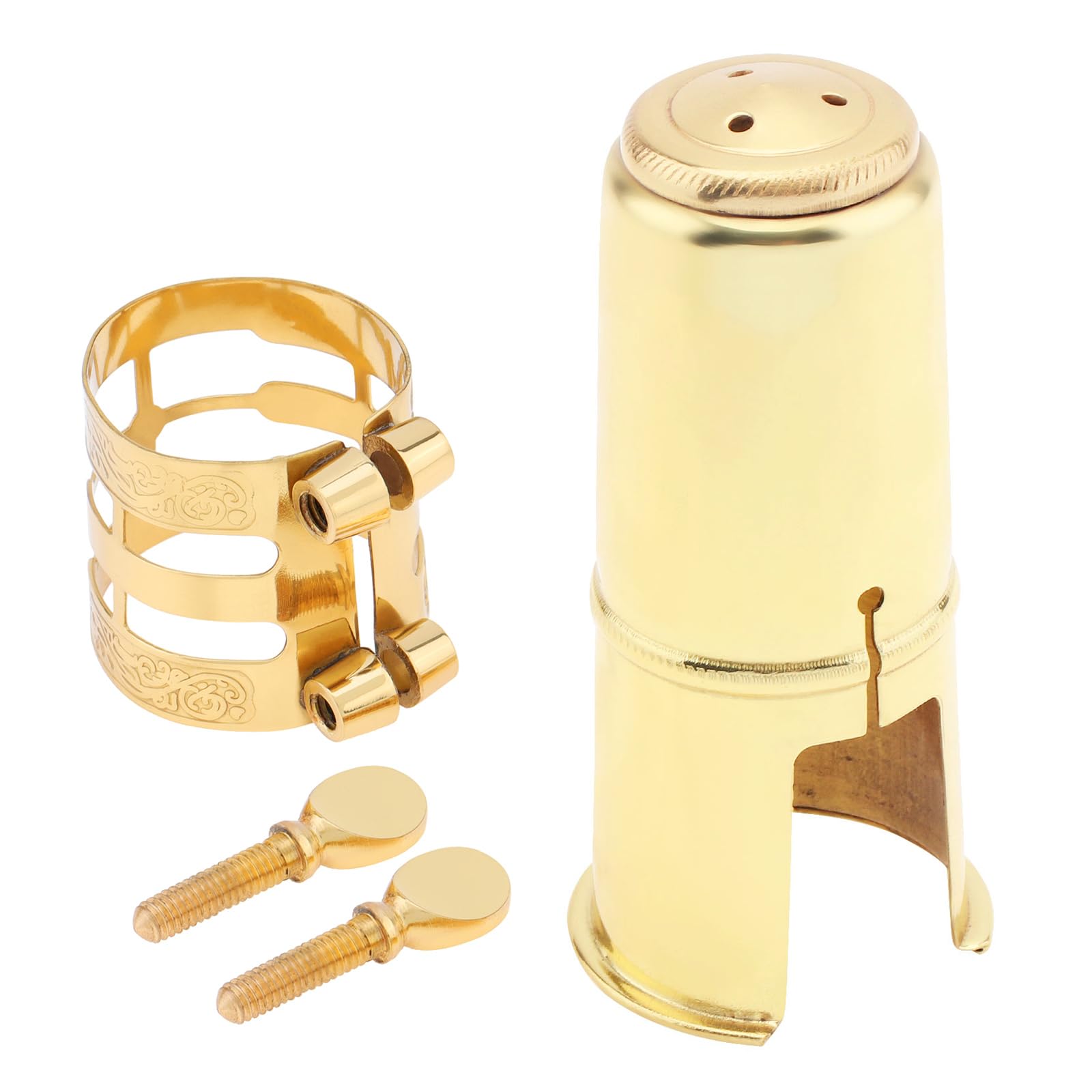 OriGlam Alto Sax Saxophone Mouthpiece, Saxophone Mouthpiece Kit with Cap and Metal Ligature Accessories
