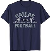 Dallas Football | End Zone Game Day Distressed Vintage T-Shirt
