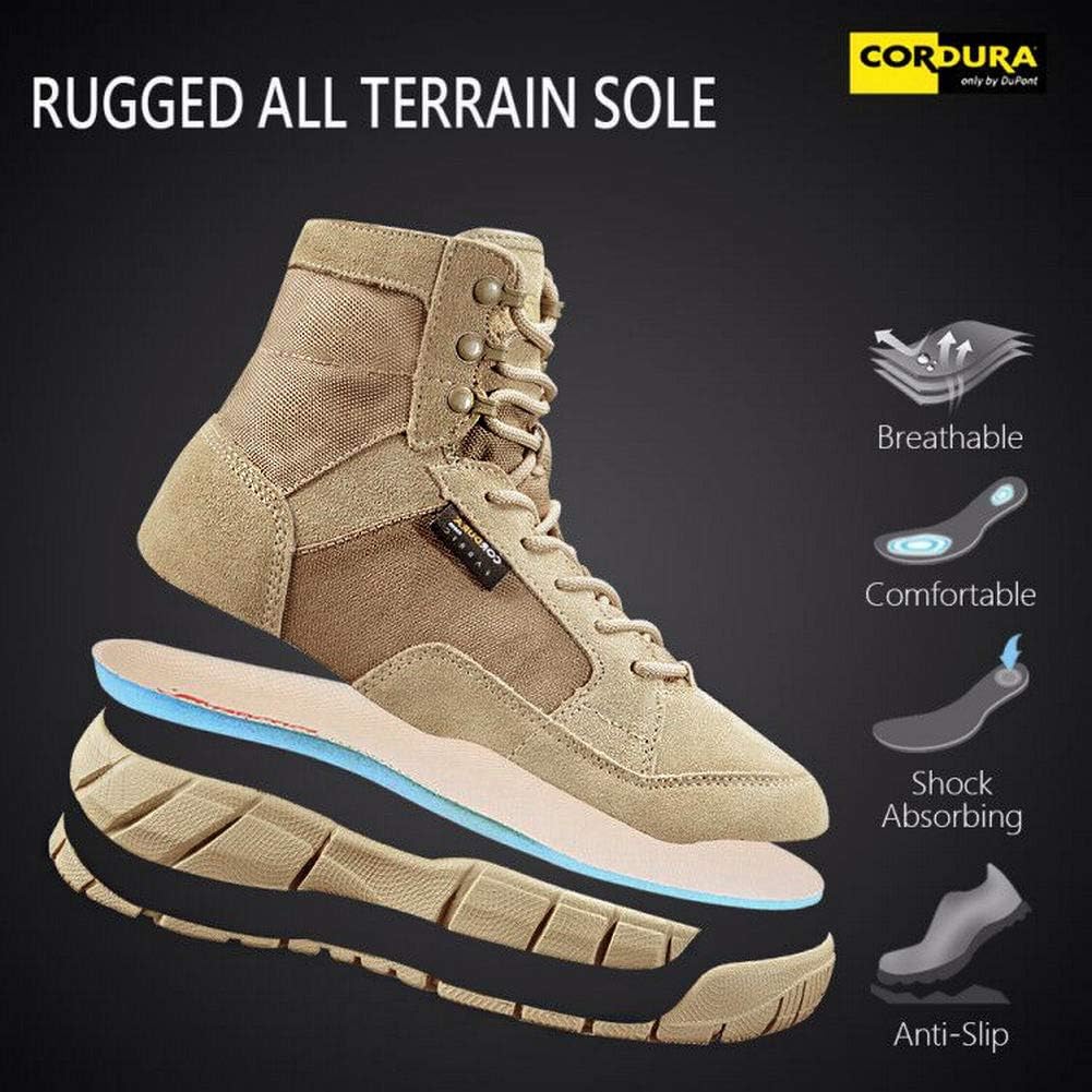 ANTARCTICA Men's Lightweight Military Tactical Boots for Hiking Work Boots: Shoes