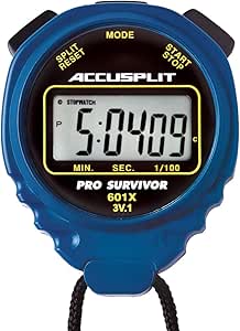 ACCUSPLIT Pro Survivor - A601X Stopwatch, Clock, Extra Large Display