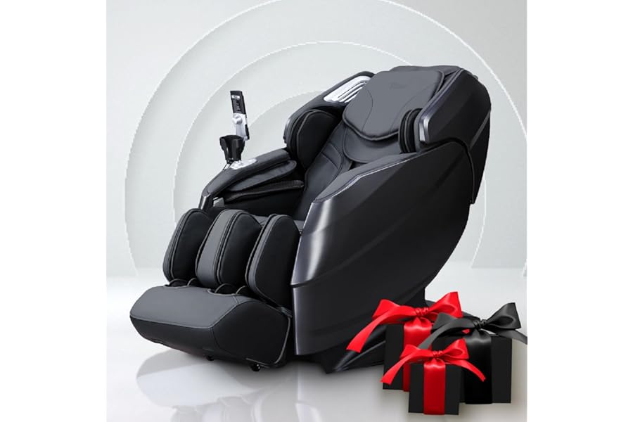 Titan Rejūv 4D l Black l Full Body Massage Chair l SL Track l Intelligent Health Detection l Ai Series l Voice Recognition l Soothing Heating Therapy l Zero Gravity Reclining l Space Saving