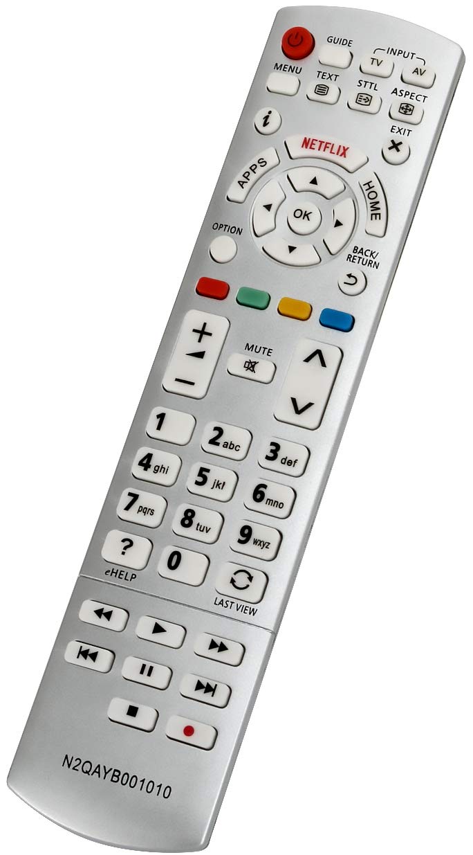ALLIMITY N2QAYB001010 Remote Control Replaced for Panasonic VIERA TX-32CS600E TX-32DS600E TX-40CX680E TX-40CXE720 TX-32DS500E TX-40CX670E TX-40CX700E TX-40DS630E TX-40DX700E TX-40CS630E