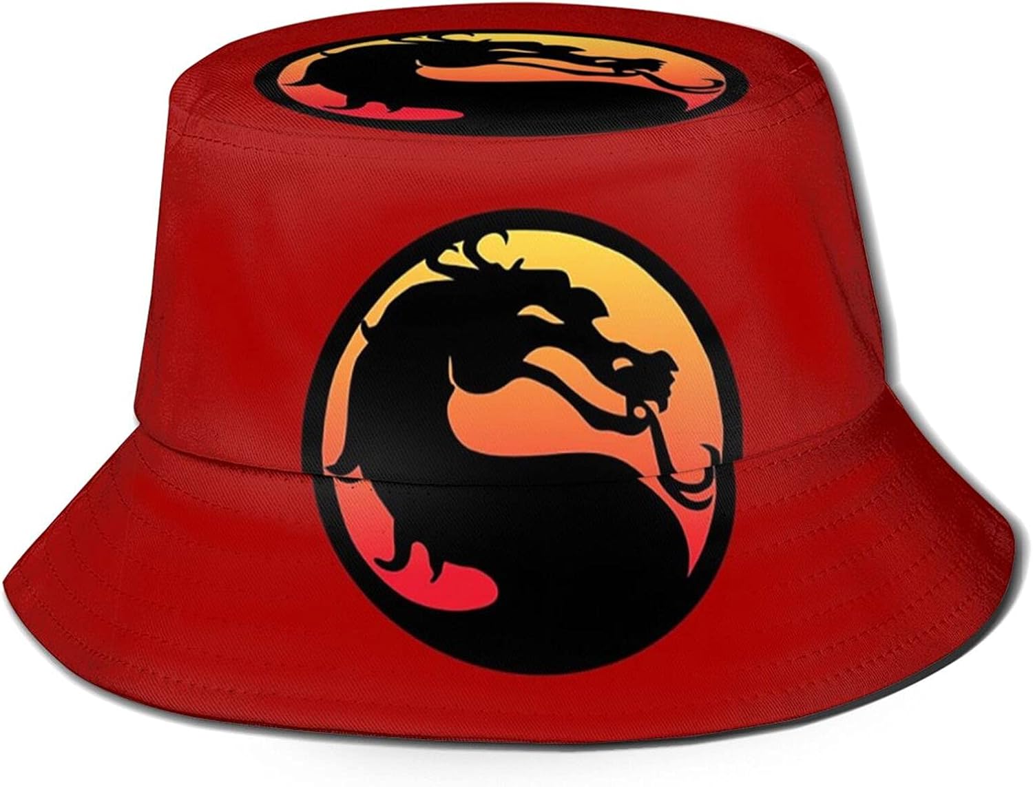 Mortal Kombat Bucket Hat Cool Hats Print Fold Fisherman Hat Sun Outdoor