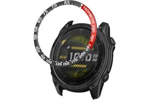 [1 Pack] for Stainless Steel Watch Bezel for Garmin Fenix 8 51mm AMOLED Metal Bezel,BOVUGAC Racing laps Case Cover for Garmin
