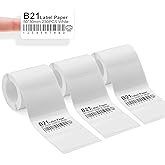 3 Rolls Label Tape for B21/B1/B3S Label Printer White 50x30mm, Waterproof Self-Adhesive Thermal Labels Paper for Home Office School Business Labeling Use