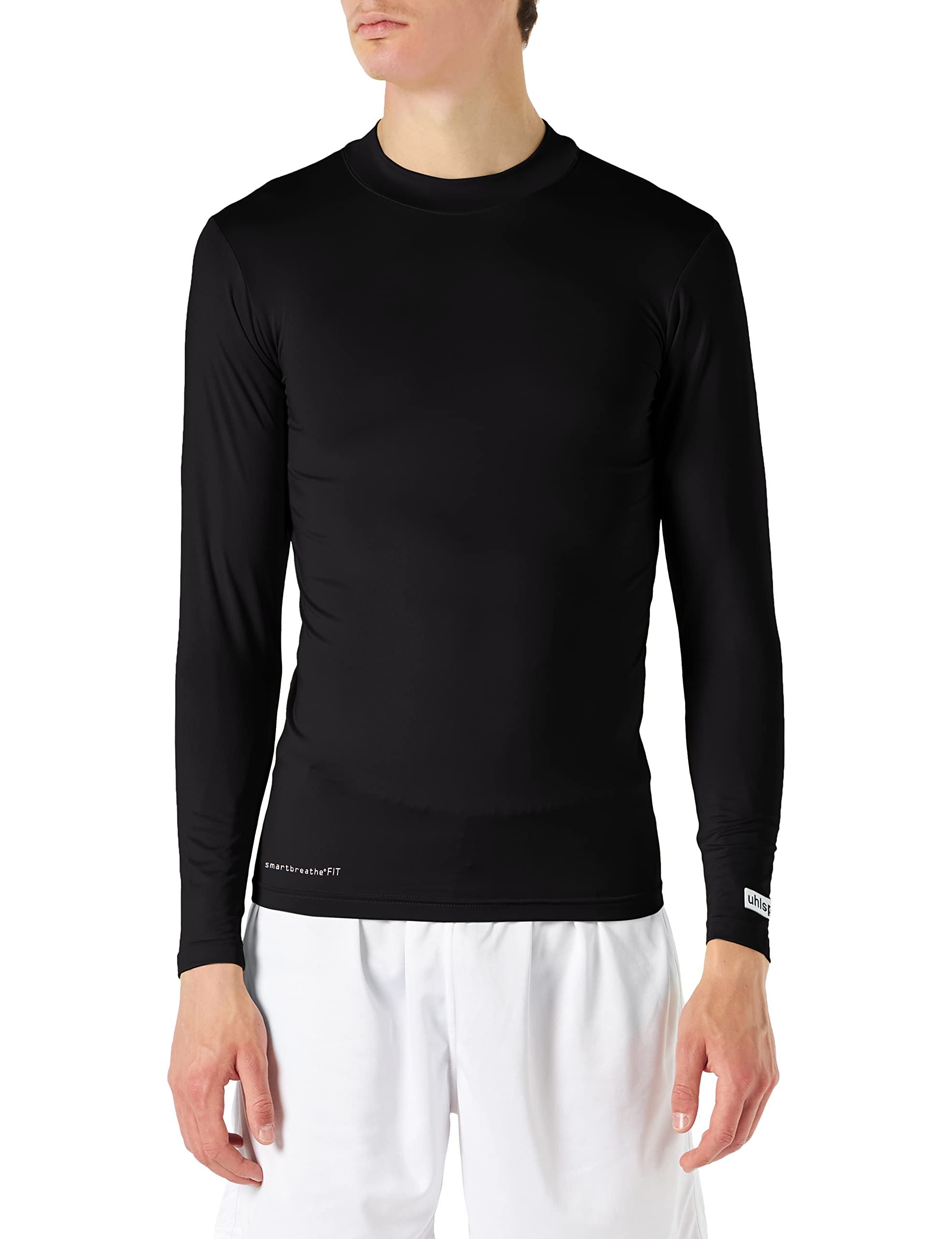 Uhlsport Men Distinction Colors Baselayer T-Shirt Men's T-Shirt - Black, M
