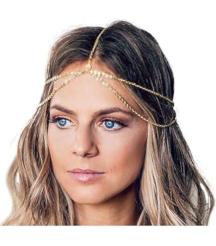 Amazon.com : YERTTER Rhinestone Tassel Wedding Brides Women  display picture 2