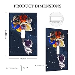 Planet Astronaut 1 Gang Light Switch Plate Cover