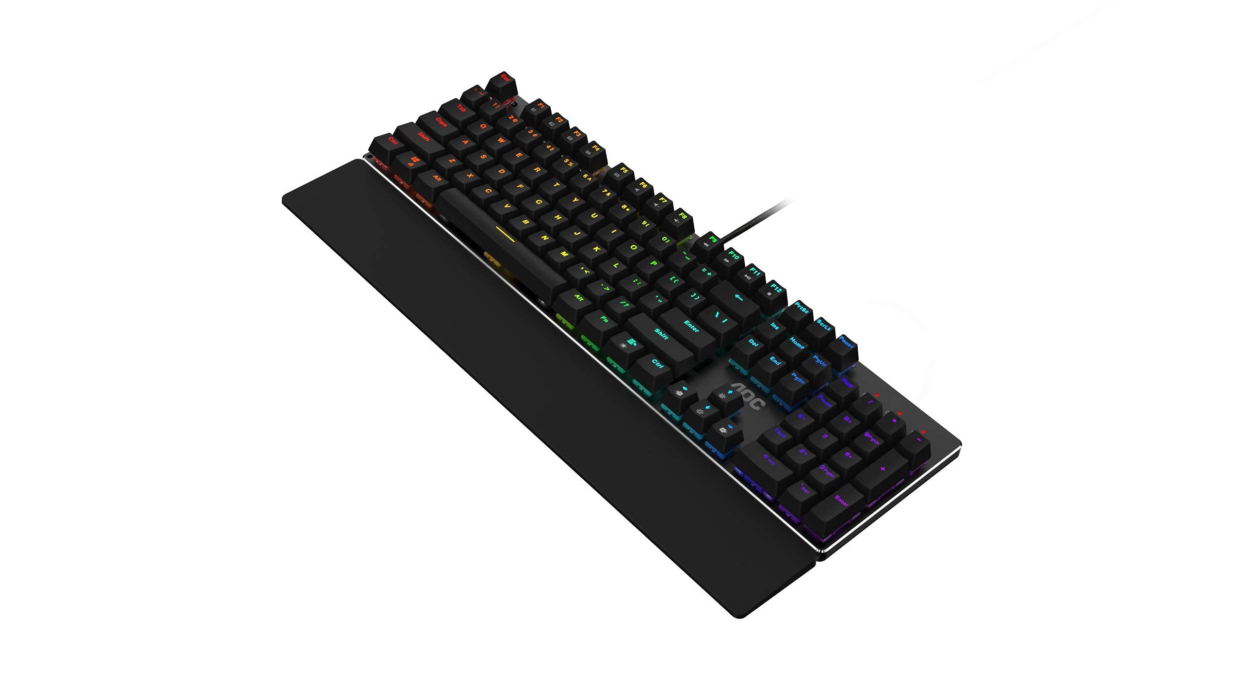 AOC GK500 Gaming Keyboard - English layout - RGB lighting - anti-ghosting - AOC G-Tools software - N-key rollover