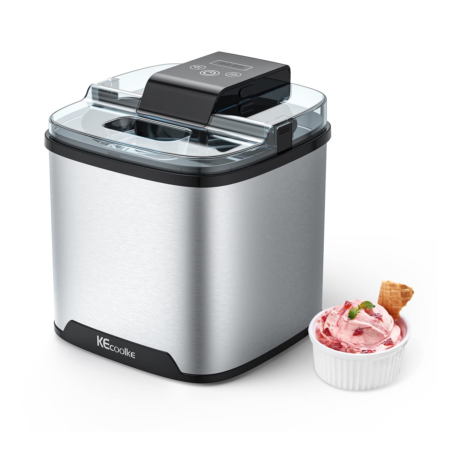 Photo 1 of KECOOLKE Ice Cream Maker, Teacher Appreciation Gifts Electric Ice Cream Machine Countertop Fruit Soft Serve Homemade Large Capacity 2 Quart Frozen Yogurt Sorbet gelato