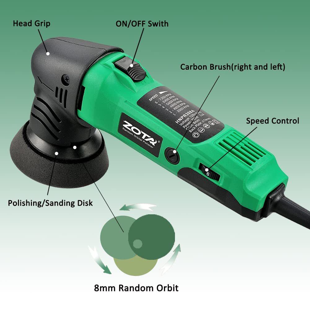 Mua ZOTA Mini Polisher, 2-inch/ 3inch Car Buffer Polisher with 8mm ...