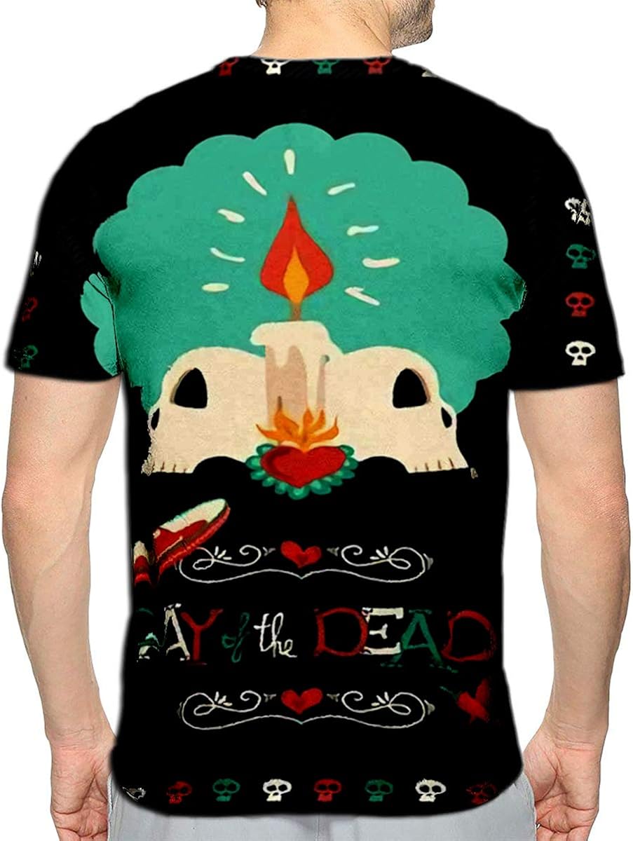 Amazon Com 3d Printed T Shirts Day Of The Dead Banner For Mexican