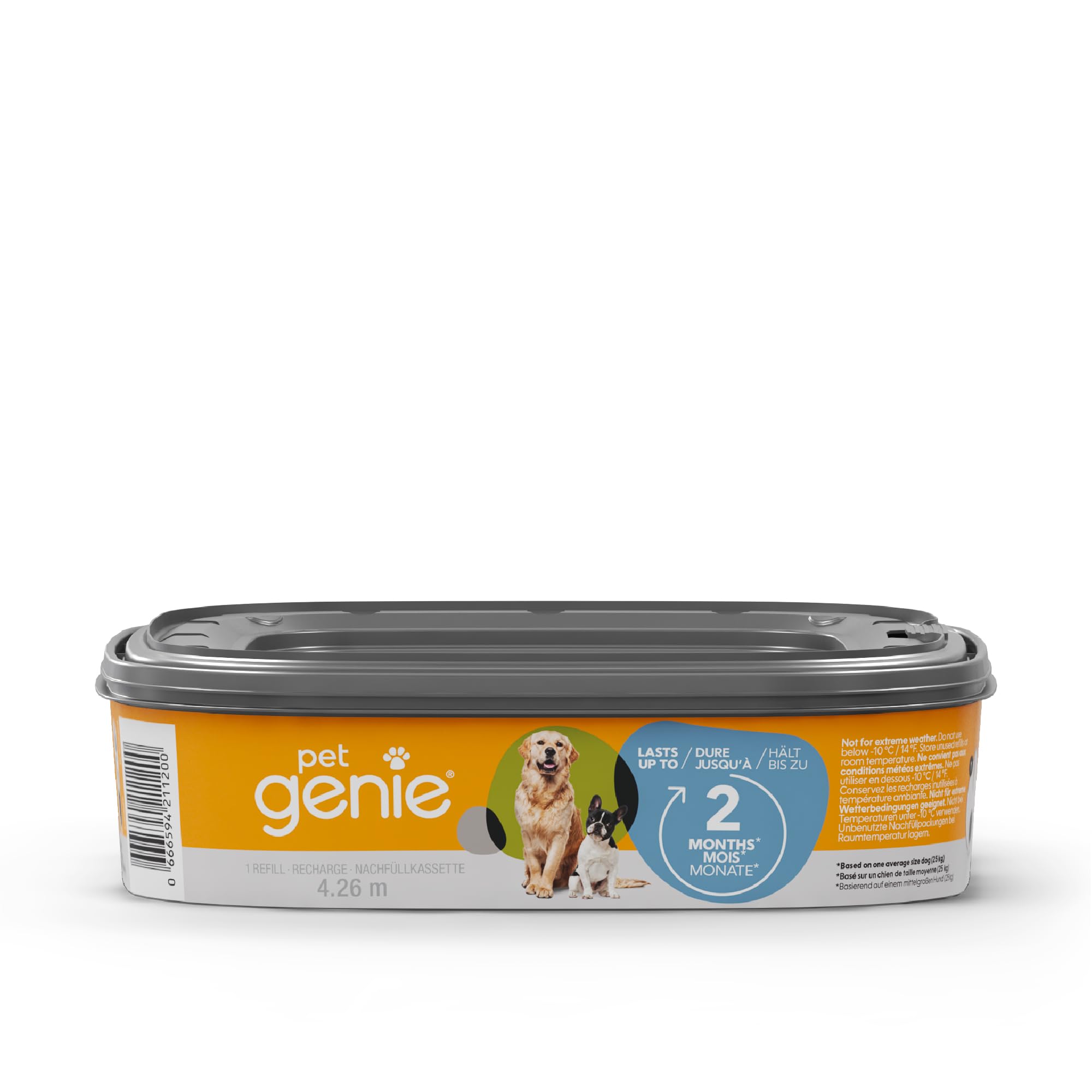 Pet Genie - Multi-layer refill with odour barrier technology for Dog Waste Disposal System - One refill lasts up to 2 months for one pet