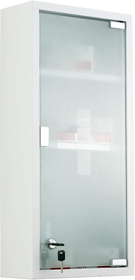 HOMCOM Botiquín Medicina Armario de Medicamentos de Primeros Auxilios