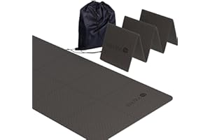 Yoga Mat 72"X24" WeMe TPE Exercise Yoga Mat 4mm/6mm/8mm Thick -2024 New Training Folding Mat Fitness Mat for Women, Men & Children,Non-Slip High-Density Eco Friendly for Pilates Mat with Storage Bag