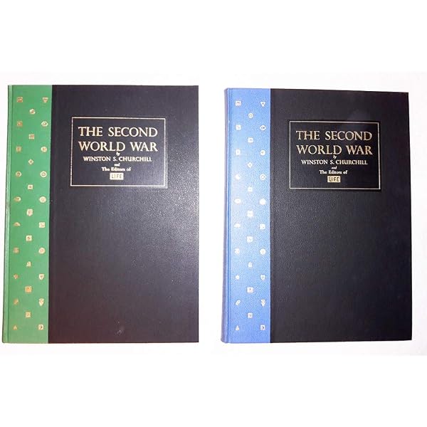 Winston Churchill THE SECOND WORLD WAR Time Life 2 Volume Set in