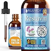 Restavin - Advanced Leg Support Supplement - Liquid Delivery for Better Absorption - Vitamin C, Iron, Valerian, Turmeric, Magnesium & More!
