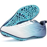 Ifrich Track and Fields Sneakers Mens Womens Track Running Shoes Athletes Sprinter Racing Shoes Spikes Track Shoes for Students Boys Girls