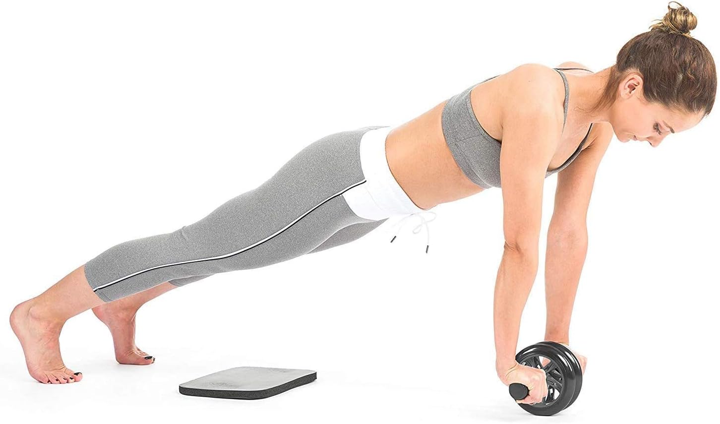 Yoga EVO Abdominal Trainer Kit - Ab Wheel + Knee Pad - Ab Trainer Fitness Equipment : Sports & Outdoors