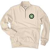 Blue 84 NBA unisex-adult Nba Officially Licensed Quarter Zip Sweatshirt Sanded Fleece Cappucino