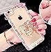 iPhone 7 Plus Diamond Case,iPhone 7 Plus Crystal Rhinestone Case,Luxury Bling Crystal Diamond Clear Back Rhinestone Phone Case Cover For iPhone 7 Plus,Kitty Ring buckle