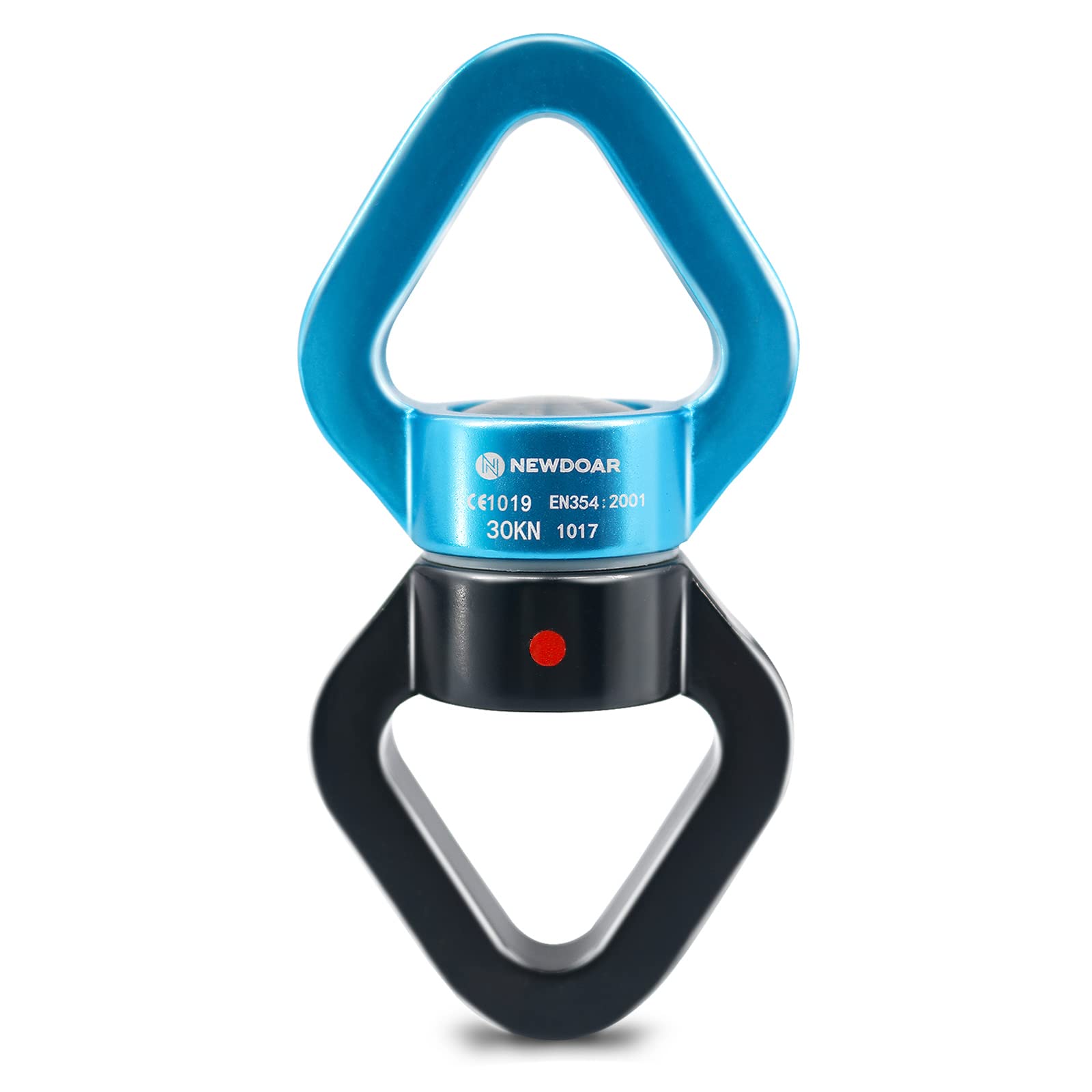 NewDoar Swing Swivel,30KN Micro Rotator Swivel Device for Swing Aerial Dance/Yoga/Swing/Hanging Hammock/Climbing/Tree Arborist（Blue Black）