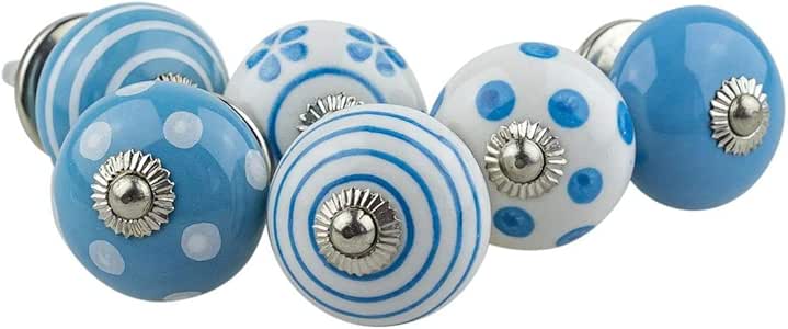 Perillas de Muebles conjunto surtido 6 piezas multicolore No. 082GN