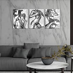 Black and White Sexy Couple Wall Art Sexy Girl