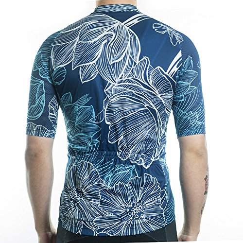 Racmmer Mens Breathable Short Sleeve Cycling Jersey Bike Shirt Cycling Clothing - Thumbnail 3